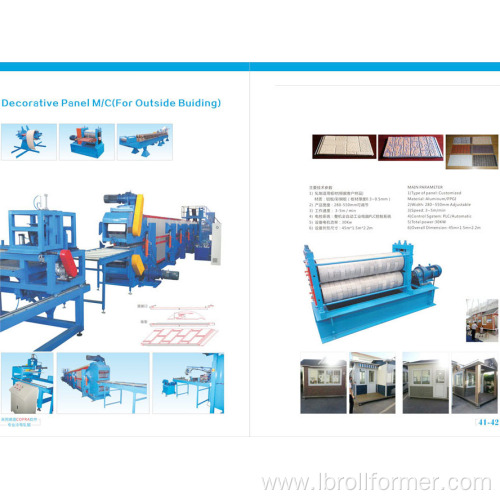 Interior Decorative Panel Roll Forming Machine